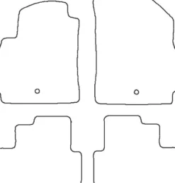 Textilmattor H-line Chevrolet Orlando 7-Sits