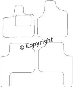 Textilmattor H-line Chrysler Grand Voyager