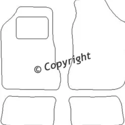 Textilmattor H-line Chrysler Neon II