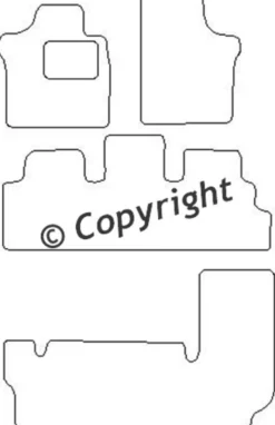 Textilmattor H-line Chrysler Voyager II