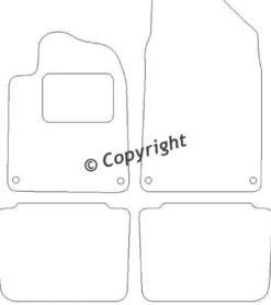 Textilmattor H-line Citroen C6