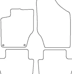 Textilmattor H-line Citroen C4 /DS4