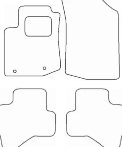 Textilmattor H-line Citroen C1 II