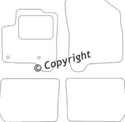Textilmattor H-line Citroen C3 Picasso