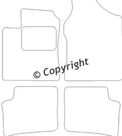 Textilmattor H-line Daihatsu Trevis