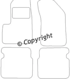 Textilmattor H-line Dodge Avenger