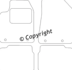 Textilmattor H-line Fiat Bravo