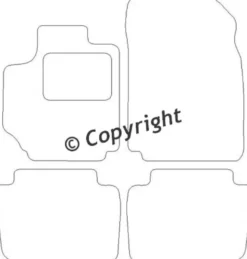 Textilmattor H-line Fiat Croma II