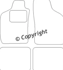 Textilmattor H-line Fiat Palio