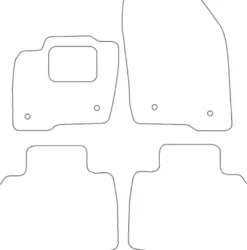 Textilmattor H-line Ford Edge Sport