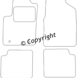 Textilmattor H-line Ford Ka