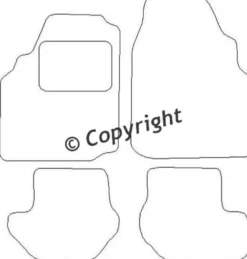 Textilmattor H-line Ford Puma
