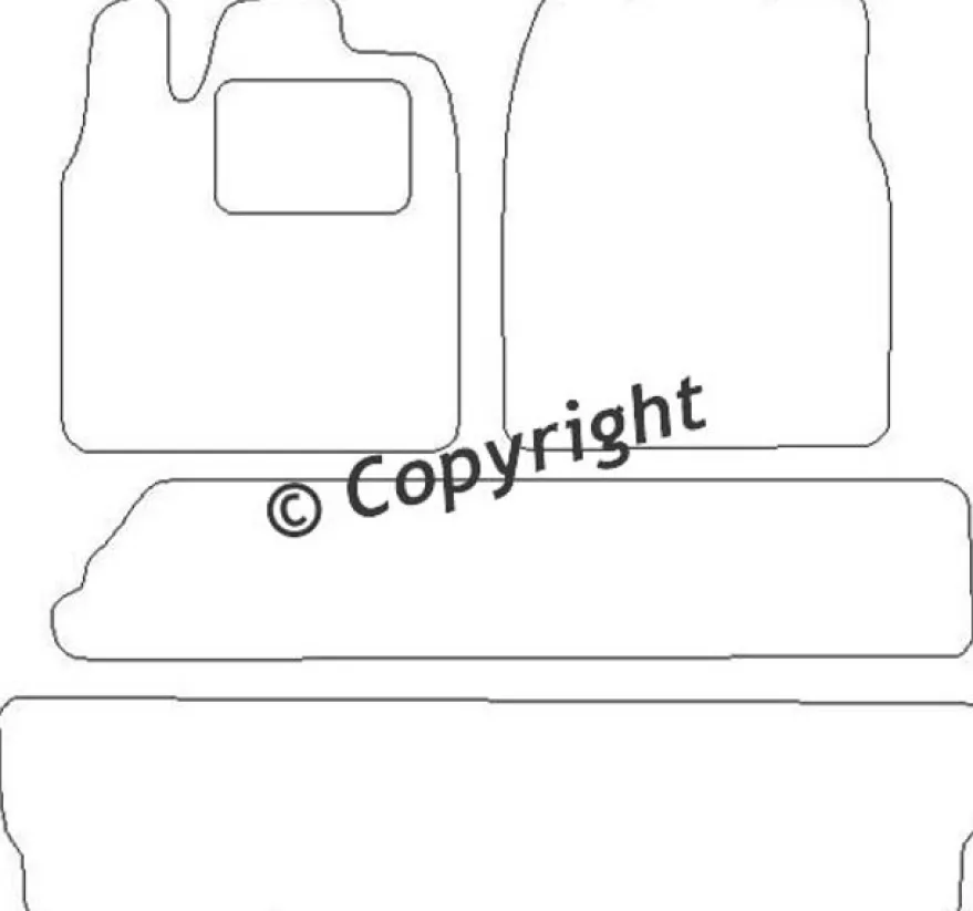 Textilmattor H-line Ford Windstar