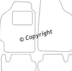Textilmattor H-line Honda CRX