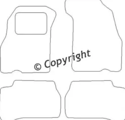 Textilmattor H-line Hyundai Accent