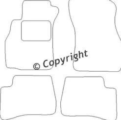 Textilmattor H-line Hyundai Accent II