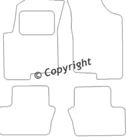 Textilmattor H-line Jeep Patriot MK