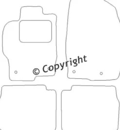 Textilmattor H-line Mazda 6