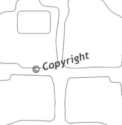 Textilmattor H-line Mazda 323
