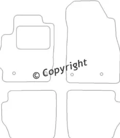 Textilmattor H-line Mazda 2 DE