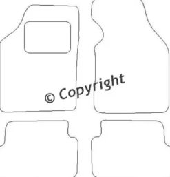 Textilmattor H-line Mazda Demio