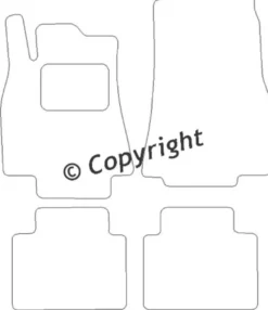 Textilmattor H-line Mercedes-Benz B-Klass W245
