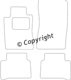 Textilmattor H-line Mercedes-Benz CLS-Klass W219