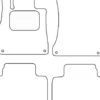 Textilmattor H-line Mercedes-Benz S-Klass V222 Lång