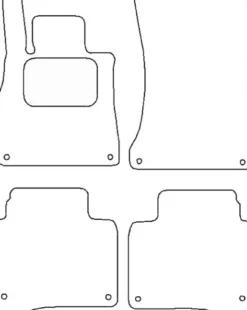 Textilmattor H-line Mercedes-Benz S-Klass V222 Lång
