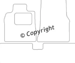 Textilmattor H-line Mercedes-Benz W414 Vaneo