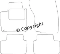 Textilmattor H-line Mitsubishi ASX