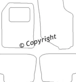 Textilmattor H-line Mitsubishi Colt III