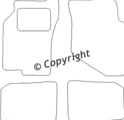 Textilmattor H-line Mitsubishi Colt IV