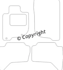 Textilmattor H-line Mitsubishi L200