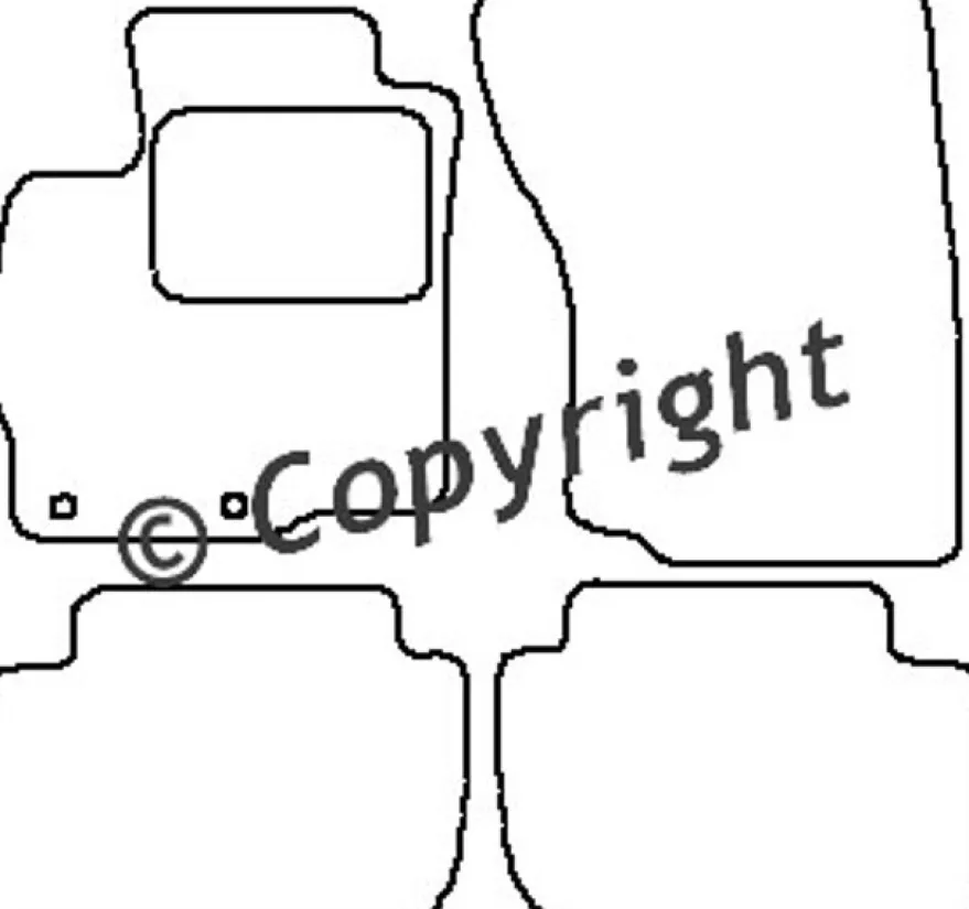 Textilmattor H-line Mitsubishi Outlander