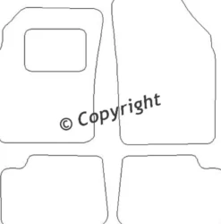 Textilmattor H-line Nissan Micra K11