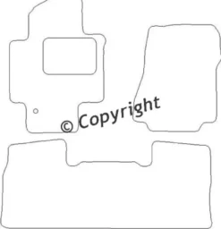 Textilmattor H-line Nissan NV200