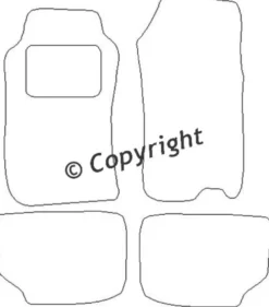 Textilmattor H-line Nissan Patrol Hardtop Y60