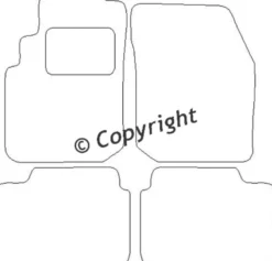 Textilmattor H-line Nissan Primera P10