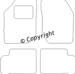 Textilmattor H-line Nissan Sunny N14