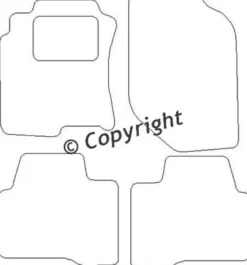 Textilmattor H-line Nissan X-trail