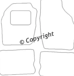 Textilmattor H-line Opel Agila A