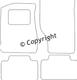 Textilmattor H-line Opel Ascona B