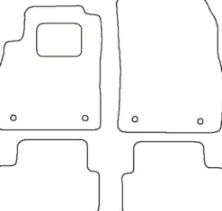 Textilmattor H-line Opel Astra J