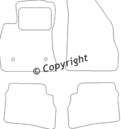 Textilmattor H-line Opel Combo Tour