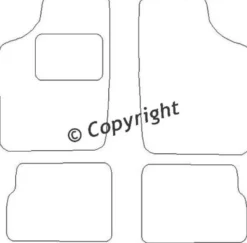 Textilmattor H-line Opel Corsa A