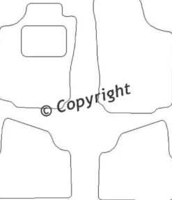 Textilmattor H-line Opel Corsa C