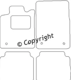 Textilmattor H-line Opel Signum