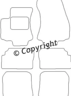 Textilmattor H-line Opel Zafira A