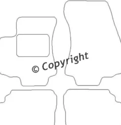 Textilmattor H-line Opel Zafira A